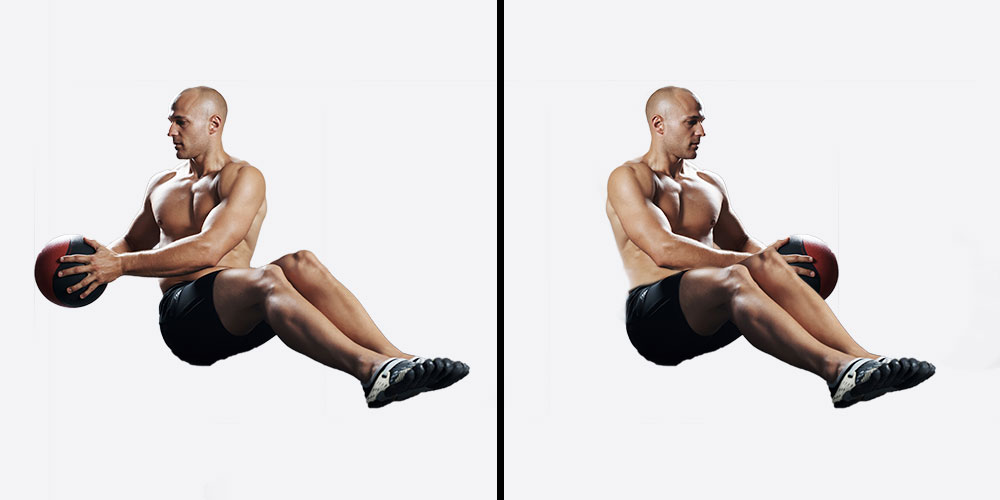 Medicine ball rotations